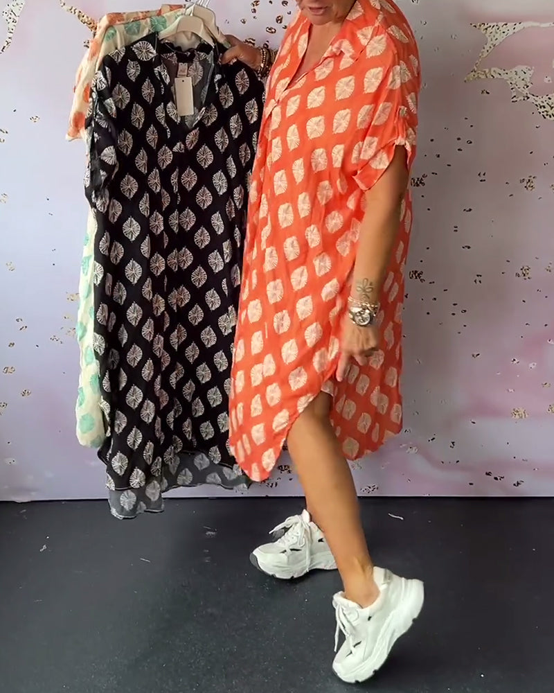 Liora™ | Vestido Primaveral con Cuello de Solapa