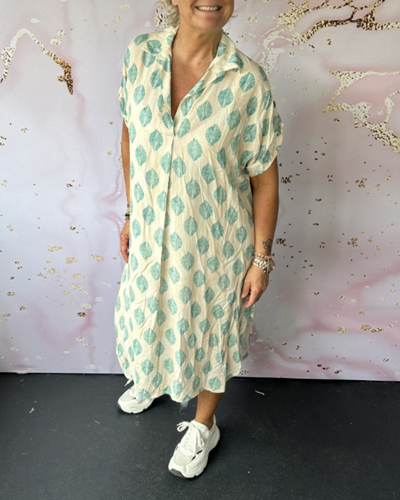 Liora™ | Vestido Primaveral con Cuello de Solapa