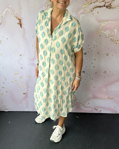 Liora™ | Vestido Primaveral con Cuello de Solapa