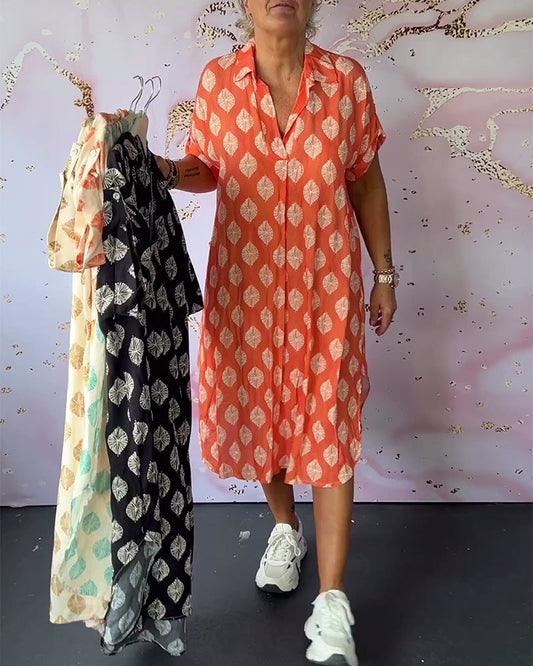 Liora™ | Vestido Primaveral con Cuello de Solapa