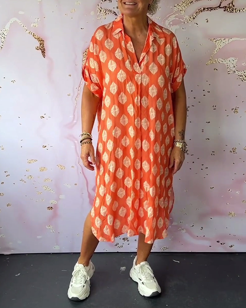 Liora™ | Vestido Primaveral con Cuello de Solapa