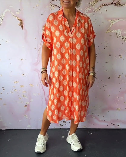 Liora™ | Vestido Primaveral con Cuello de Solapa