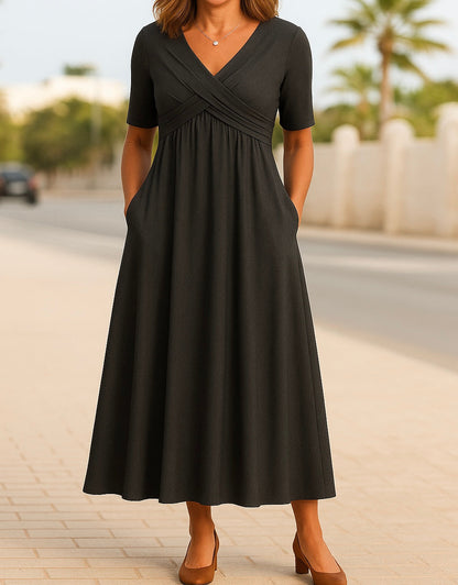 ANNE - VESTIDO ELEGANTE CON COBERTURA ABDOMINAL