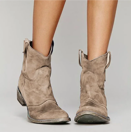 Roselle | Botas Western de Gamuza