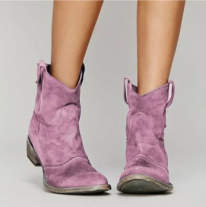 Roselle | Botas Western de Gamuza
