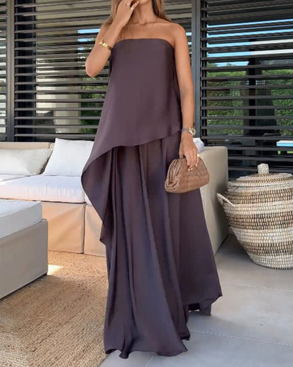 Luna | Conjunto de falda con capas