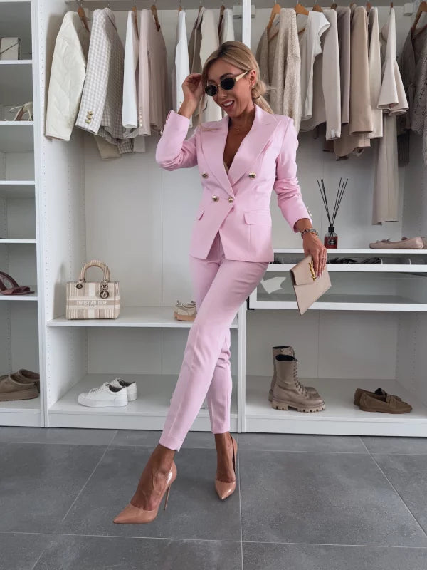 ODELLA - CONJUNTO DE BLAZER Y PANTALÓN