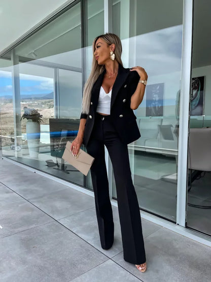 ODELLA - CONJUNTO DE BLAZER Y PANTALÓN