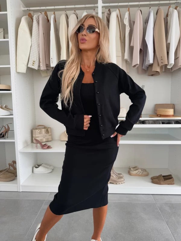 ALMA - CONJUNTO VESTIDO Y SUDADERA