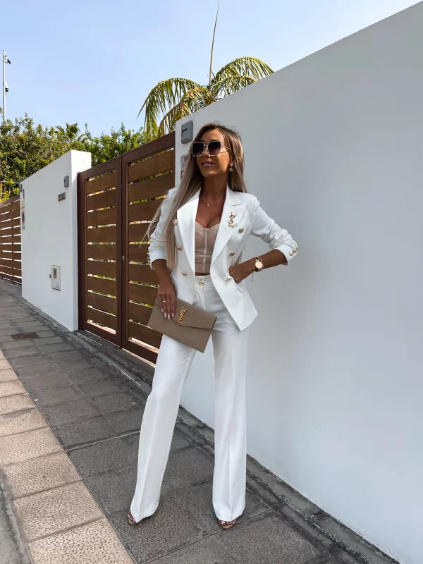 ODELLA - CONJUNTO DE BLAZER Y PANTALÓN